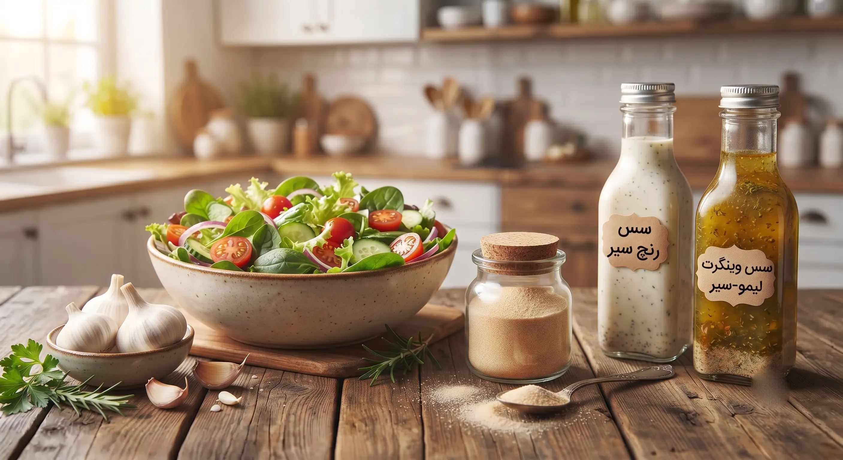 سس های خانگی با پودر سیر