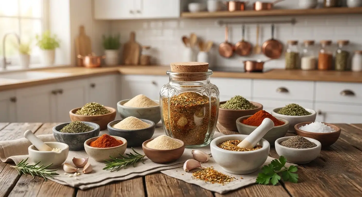 تهیه چاشنی همه‌کاره با پودر سیر