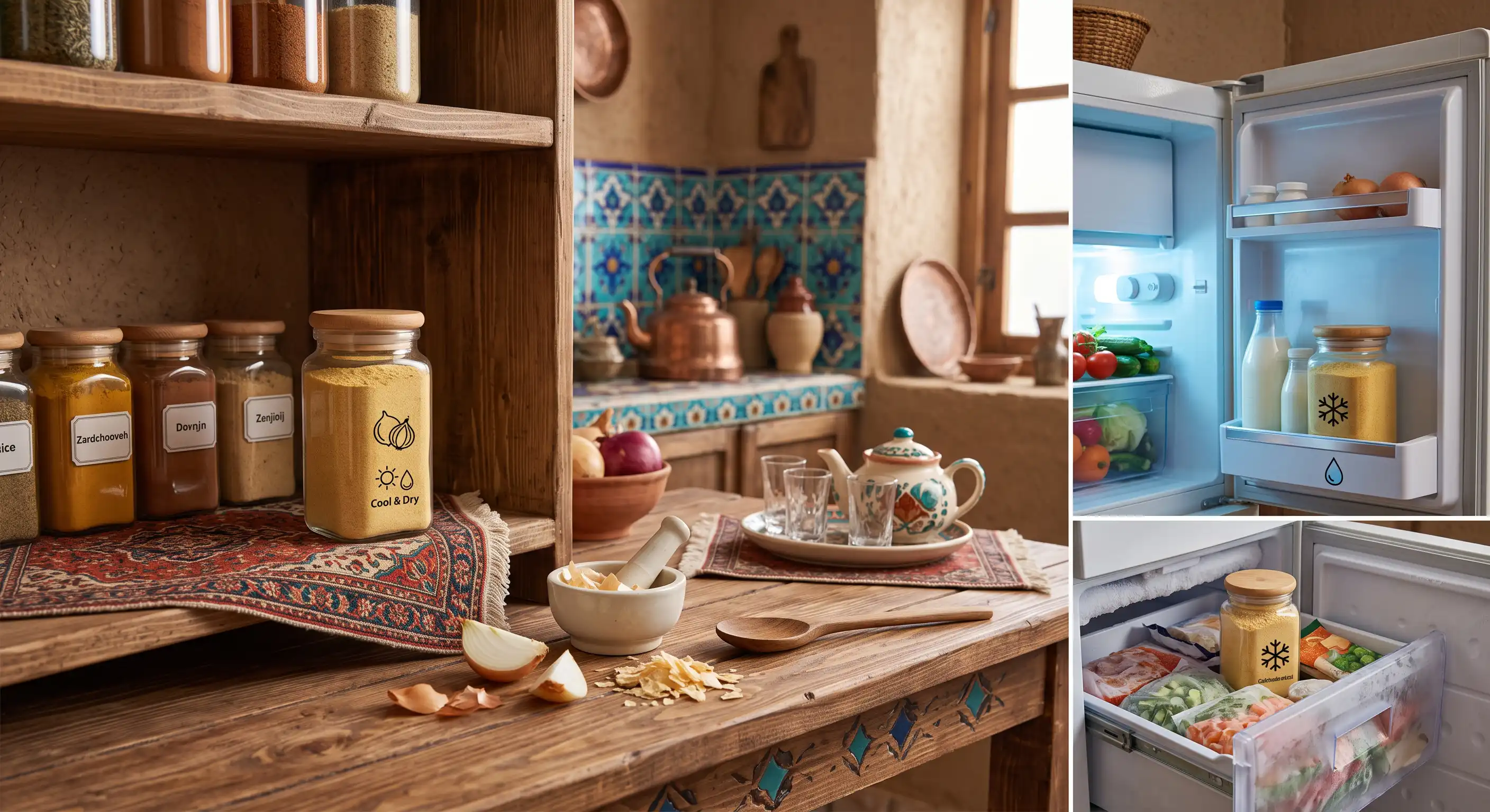 پودر پیاز را در کجا نگهداری کنیم؟