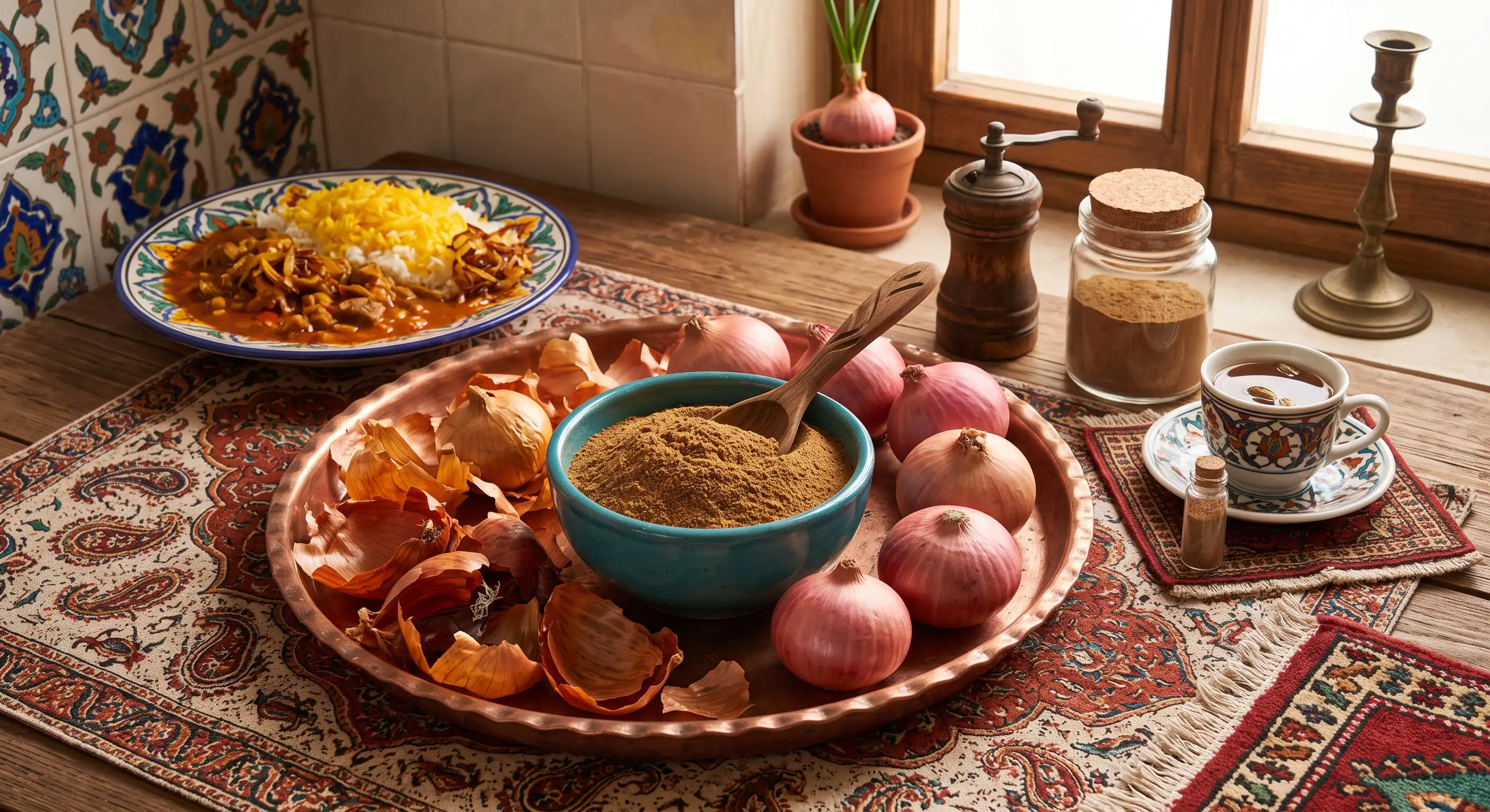 کاربرد و خواص پودر پوست پیاز